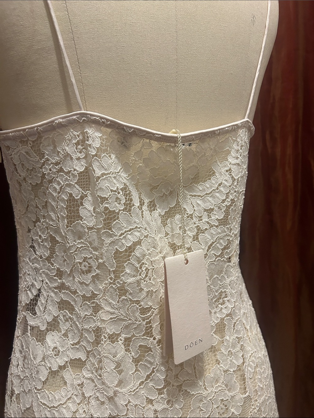 Doen Ivory Lace Midi Slip Dress - Picture 8 of 13
